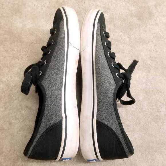 Keds Womens Double Up WF53504 Size 8 Black Gray Lace Up Casual Sneaker - Picture 8 of 11